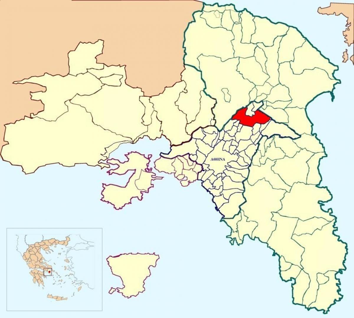 kifissia griekenland kaart