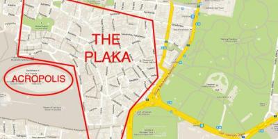 Kaart van wijk plaka